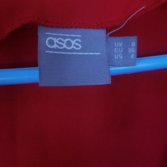 Vibrant red tie top - Picture 5 of 5